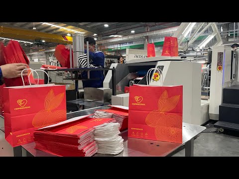 2023 Printing South China Exhibition A400 Paper Bag Making Machine with Online Twisted Handle