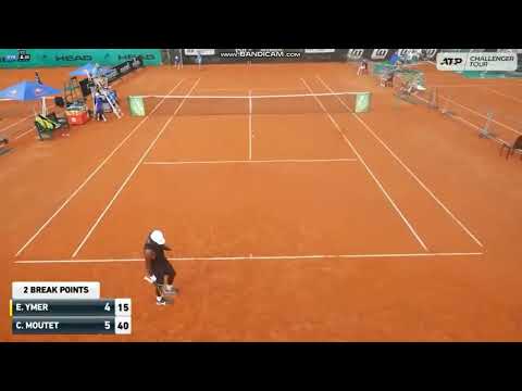 Elias Ymer at the tournament in Salzburg was angry and hit the ball into the camera!!!