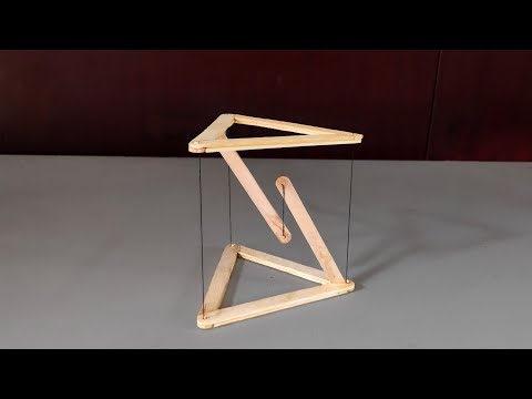 How to make Anti-gravity Structure | science project | Tensegrity structure