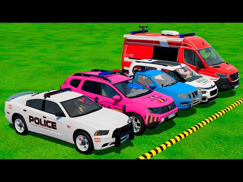 DODGE, DACIA, LIZARD PICK UP, CITROEN, MERCEDES TRANSPORTING WITH TRUCKS!   Farming Simulator 22