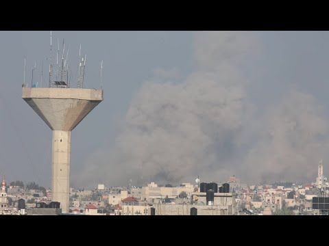 Huge clouds of smoke rise from Khan Yunis after strikes | AFP