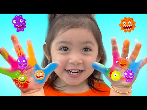 Maddie Wash Your Hands Kids Story Before Eating and After Playing with Toys | Washing Hands Story