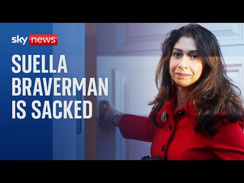 Suella Braverman sacked as home secretary