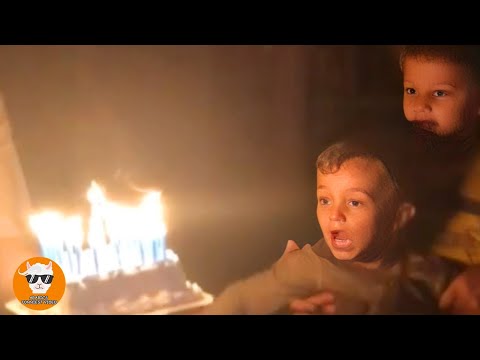 Funny babies and siblings scramble to blow out birthday candles || Birthday Fails