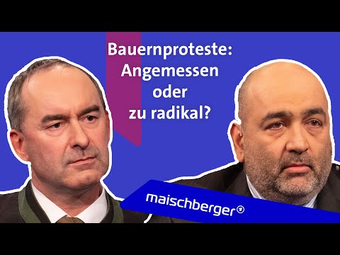 Bauernproteste &amp; Ampel-Streit - gibt es Neuwahlen? Hubert Aiwanger und Omid Nouripour | maischberger