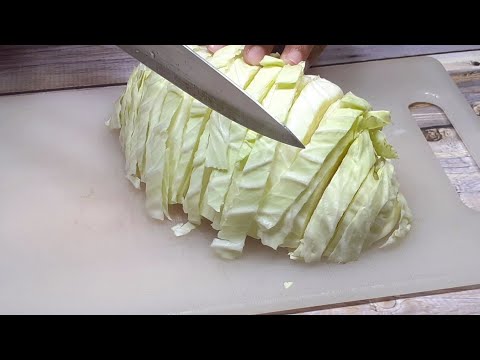 Cabbage is so delicious that you will be surprised to make it | Simple and cheap dinner recipe