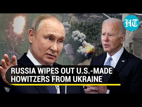 Russia destroys U.S.-made Howitzers with Kamikaze drones in Ukraine | Putin's big dare to Biden