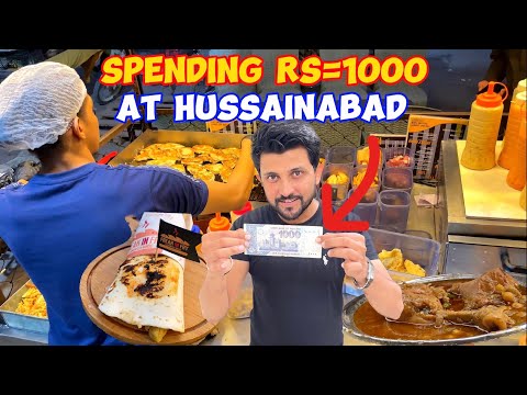 1,000 RUPEES STREET FOOD CHALLENGE in HUSSAINABAD 2023