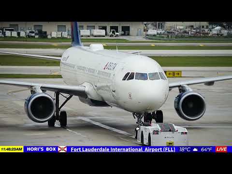 🔴  LIVE  Fort Lauderdale-Hollywood International Airport・FLL Plane spotting