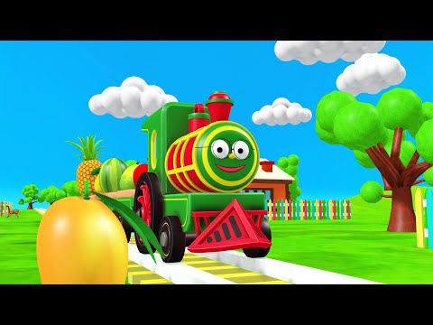 CHUK CHUK the Train on a Fruits Ride | छुक छुक और उसके फल दोस्तों से मिलिए | Pineapple Hindi