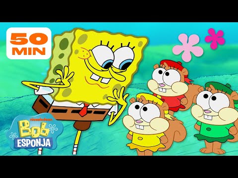 Bob Esponja | Os MELHORES Momentos em Fam&iacute;lia do Bob Esponja | 50 Minutos | Bob Esponja em Portugu&ecirc;s