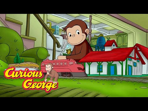 George plays with trains 🐵 Curious George 🐵 Kids Cartoon 🐵 Kids Movies