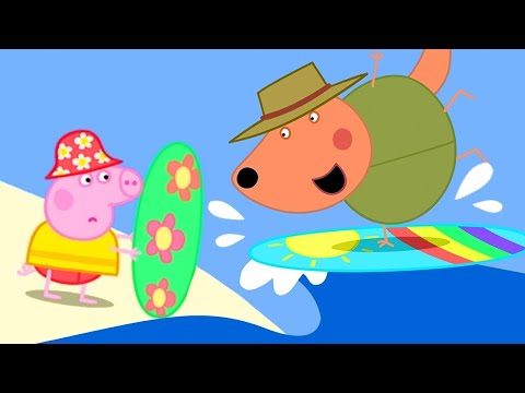 🏄&zwj;♀️ Peppa Pig Learns How to Surf 🏄&zwj;♀️ Peppa Pig Australia Special | Family Kids Cartoon