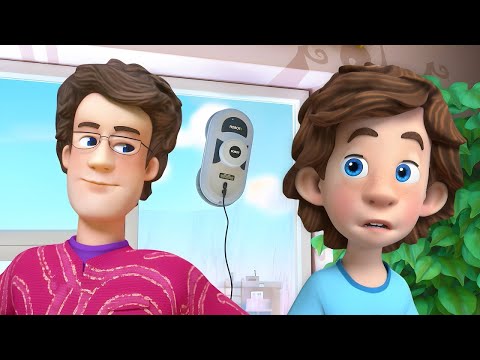 The Out of Control Window Cleaner ? | The Fixies | Animation for Kids