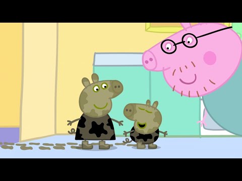 Peppa Pig Season 1 Episode 1 - Muddy Puddles - Cartoons for Children