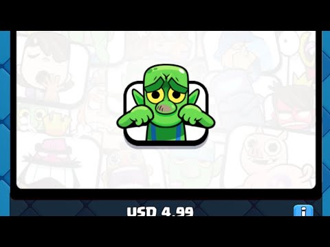 me compro el emote mas toxico de clash royale