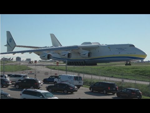 World's Heaviest Aircraft! Antonov An-225 Mriya Stunning Take Off from Toronto Pearson Airport