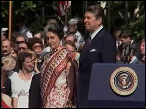 President Reagan's Remarks at Prime Minister Gandhi of India State Visit on July 29, 1982