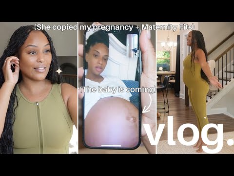 VLOG 8: $1,400 BRAIDS (WORTH IT?) + SHE COPIED MY PREGNANCY + MATERNITY OUTFITS