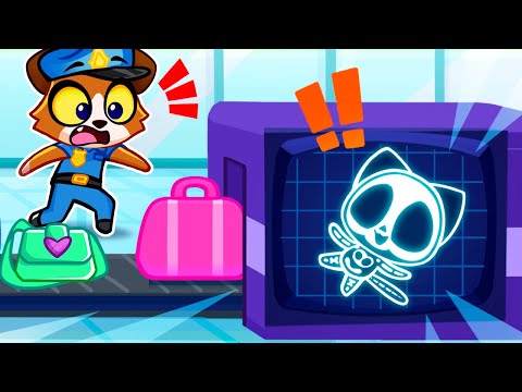 X-ray at the Airport ✈️🩻 Safety Rules &amp; Good Habits for Kids 😻 Toddler Videos by Purr-Purr Stories