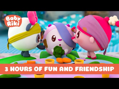 BabyRiki | 3 Hours of Fun and Friendship 😜 Best episodes collection | Cartoons for Kids | 0+