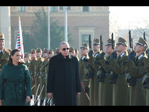 President Erdogan was welcomed in Hungary with an official ceremony