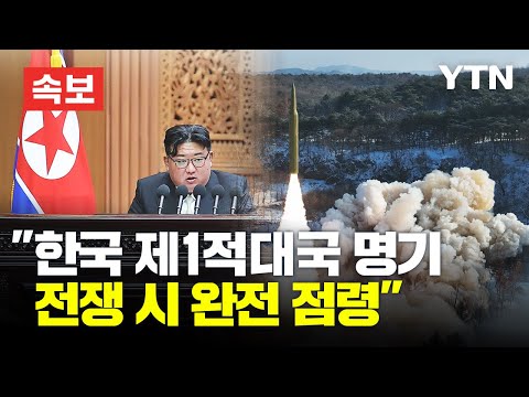 [속보] &quot;한국 제1적대국 명기, 전쟁 시 완전 점령&quot; / YTN