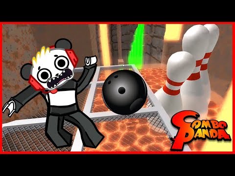 Roblox Escape the Bowling Alley Bowling OBBY Let's Play with Combo Panda