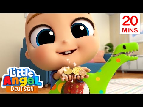 Das Sparschwein | Kinderlieder mit Klein Joni | Little Angel Deutsch