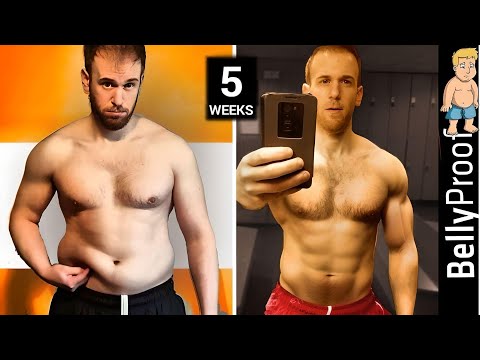 How To Lose Belly Fat (5 weeks) | Body Transformation