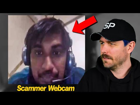 Scammer Reacts when he notices his Webcam ON