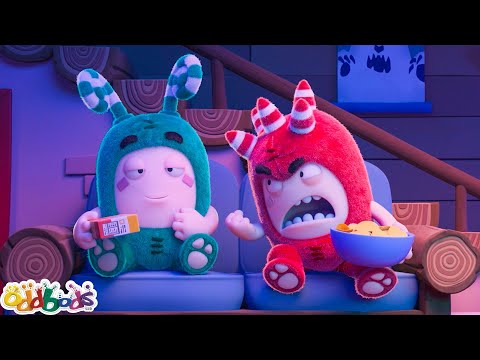 A Not So Quiet Night In | Oddbods - Food Adventures | Cartoons for Kids