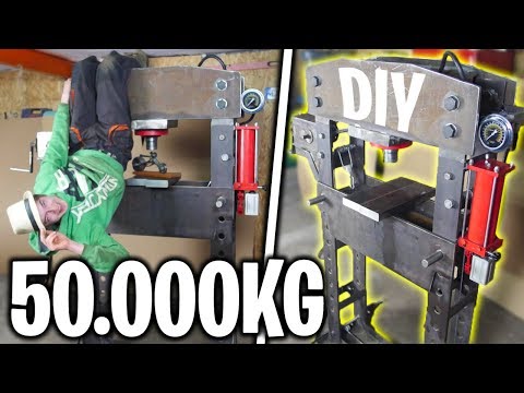 How To Make Hydraulic Press Machine  * Subtitles *