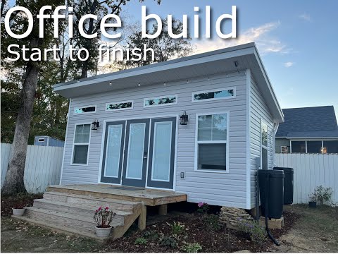 I built an epic home office in my backyard - start to finish