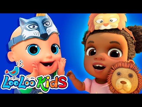 Wild Animal Sound + A Flower in my Garden | more Children Music and Nursery Rhymes | by LooLoo Kids