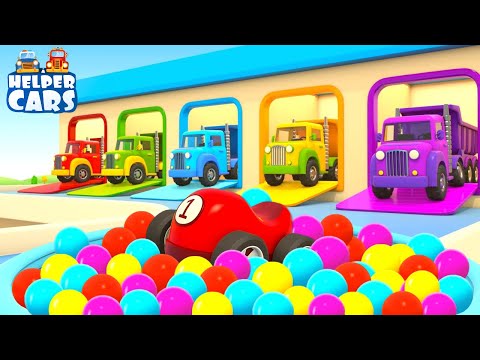 Car cartoons for kids &amp; Cars cartoon full episodes - Street vehicles &amp; trucks for kids