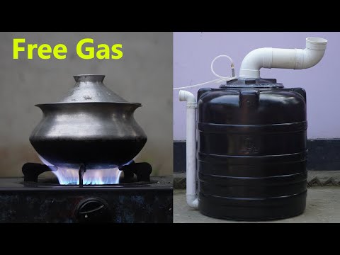 How to use free gas from garbage new technology 2023 | Make gobar gas at home