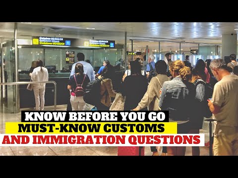 10 Customs &amp; Immigration Questions at the Airport |If You Are  Randomly Selected By Airport Security