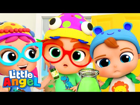 April Fools Song! | Little Angel | Kids Cartoons and Nursery Rhymes