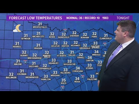 DFW Weather: Here's a look at North Texas NYE weekend temperatures.