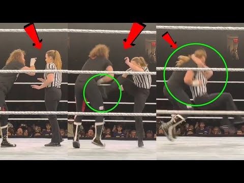 Refree Attacks &amp; Stunner Sami Zayn 🤣 Kevin Owens Wins WWE Live Event 2022 Smackdown Highlights