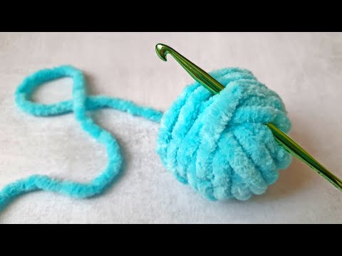 Crocheted in 5 minutes! Everyone is delighted! Crochet from leftover yarn!