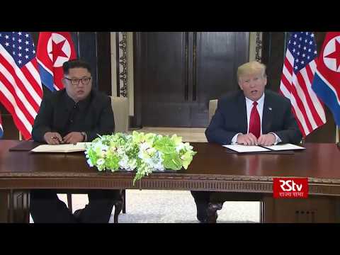 Joint press conference by Donald Trump and Kim Jong-un