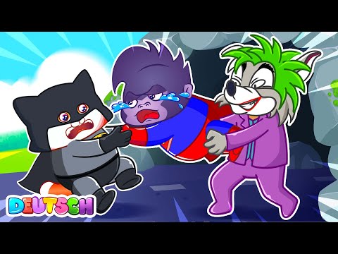 Baby Batman Rettet Superman | Kinderlieder f&uuml;r Kleinkinder | Color Squad Deutsch | Lucky Zee Zee