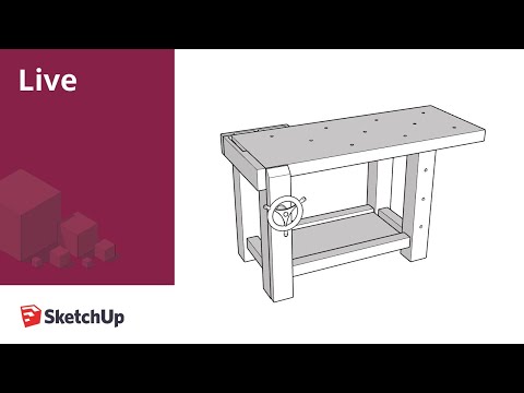 Modeling a workbench and generating plans in SketchUp Live!