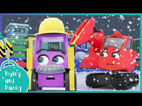 ? Windmill Panic  ? | Digley and Dazey | Kids Construction Truck Cartoons