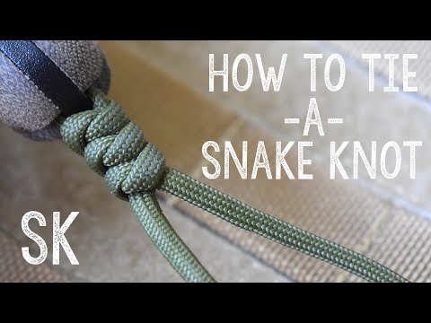 How to Tie a Paracord Snake Knot