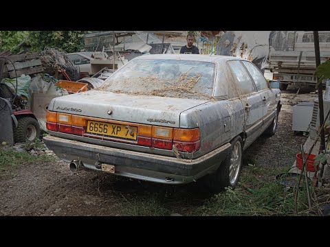 Audi Abandoned 15 years in a barn: 40 minutes restoration video