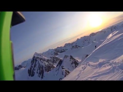 See skier's terrifying 1,600-foot fall off cliff