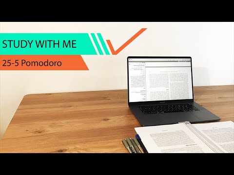 1 Hour Study With Me: Pomodoro Technique in Minimalist Ambient 🍅🌧️ | No music